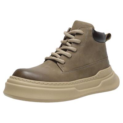 VIFIRFAR复古真牛皮增高轻便靴子