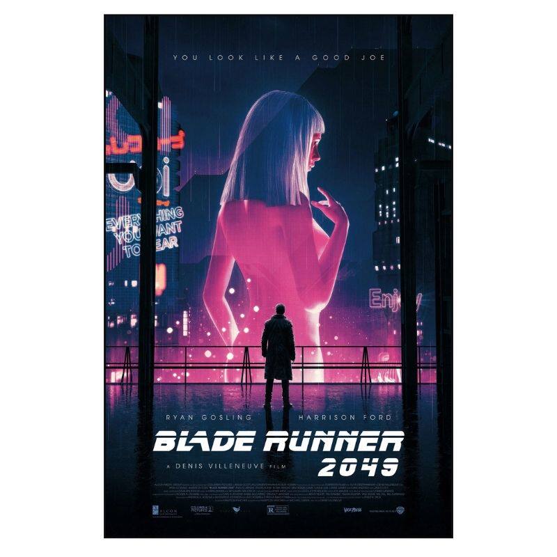 银翼杀手2049赛博朋克复古科幻MONDO海报装饰画挂画收藏微喷版画