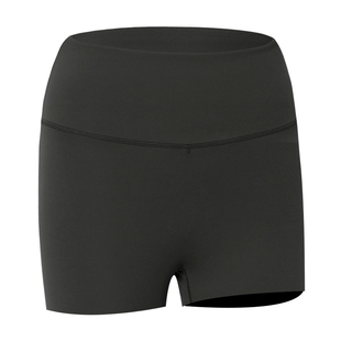 BR紧身无尴尬线蜜桃提臀高腰运动短裤女跑步三分健身裤夏季瑜伽服