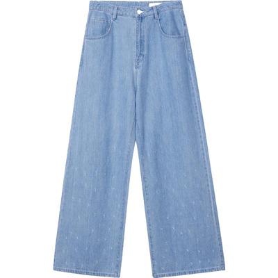 ZUCZUG没事儿牛仔松直筒裤