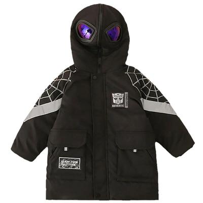 童装男童冬装中长款个性棉服