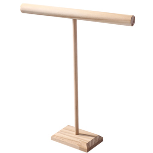 木质手链手串展示架T杆超长项链首饰收纳架手饰品珠宝拍摄道具架