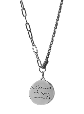 dukato复古字母不规则女式项链