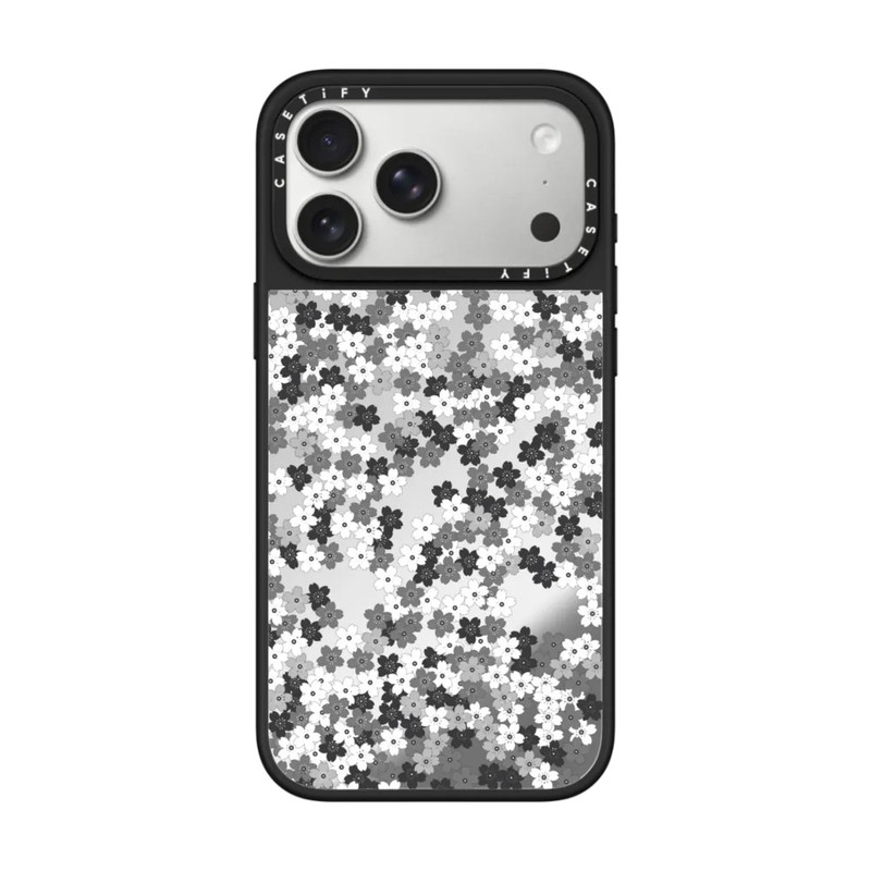 黑白春季碎花CASETiFY苹果手机壳