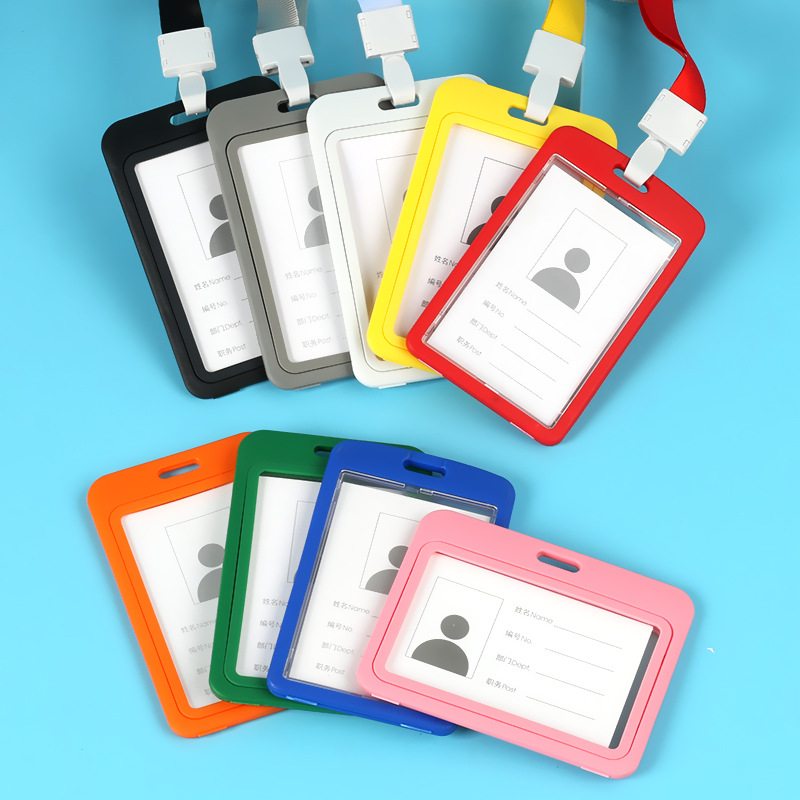 证件套工作证透明卡套胸牌挂牌胸卡工号工牌挂绳厂牌学生校牌