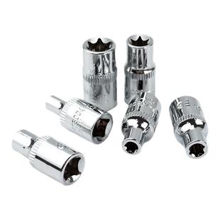 e型套筒小棘轮小飞e4花型梅花内花套筒扳手e8内六花e10花角花型