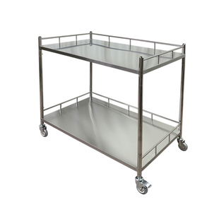 加厚不锈钢治疗车器械台医用小推车仪器车医疗长方形手术美容车