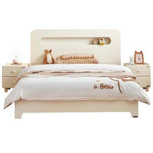 全友家居现代简约收纳储物儿童床小户型卧室男孩女孩小孩单人床