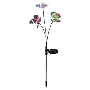 太阳能光纤蝴蝶地插草坪庭院灯别墅露台花园布置氛围装饰户外防水