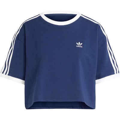 Adidas/阿迪达斯正品三叶草女士短款针织经典户外耐穿短袖JC8151