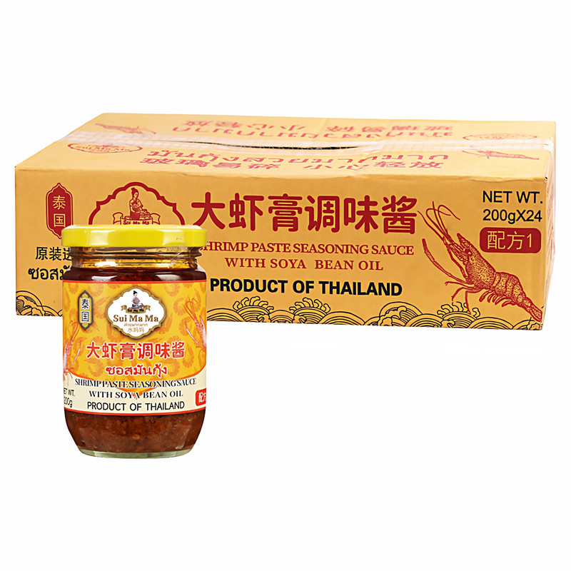 水妈妈大虾膏200g*24瓶泰国进口虾酱炒饭菜海鲜酱冬阴功调味酱料