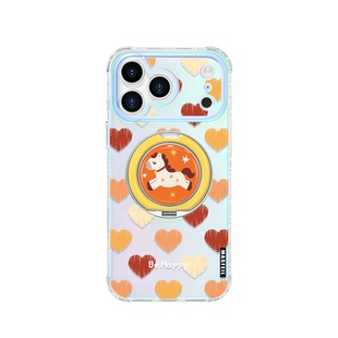 MASFEIL × 爱心小马适用苹果17Promax手机壳新款Lo9带支架iPhone16Pro保护套ip15高级感14支点可爱女13pm