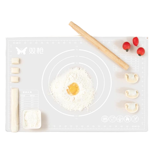 双枪硅胶揉面垫食品级擀面垫子加厚面板家用和面烘焙小学儿童餐垫