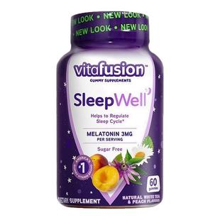 vf褪黑素安瓶眠助软糖煺黑素退黑素调节睡眠sleepwell褪黑色素片