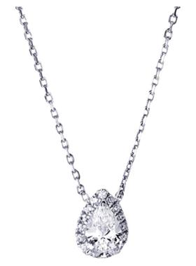 1克拉水滴形钻石项链莫桑钻