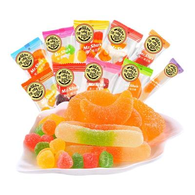 徐福记果汁橡皮糖500g混合散装糖果糖软糖儿童零食喜糖年货礼包