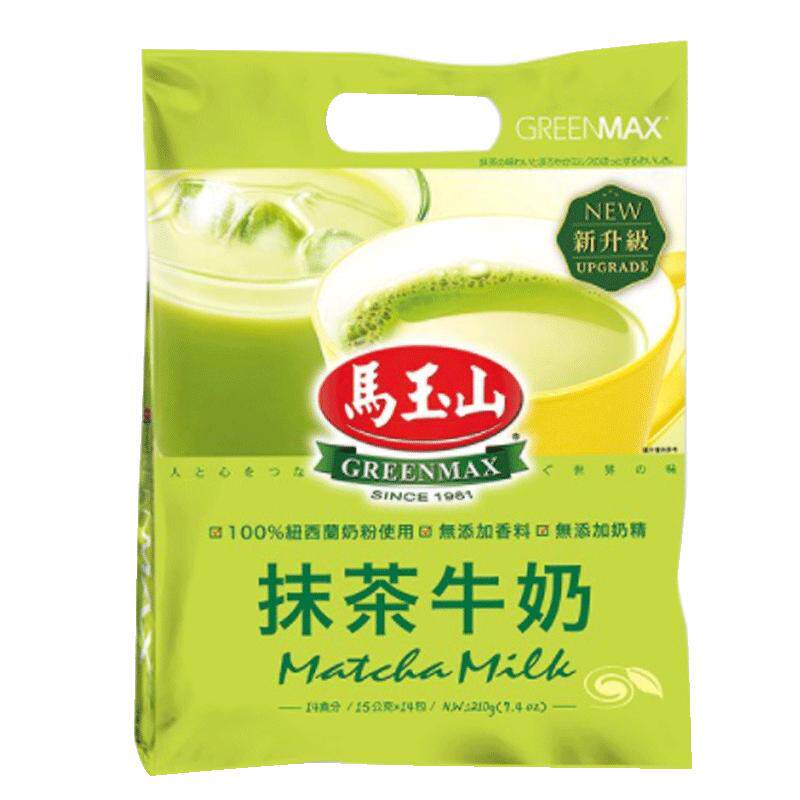 进口抹茶味奶茶无奶精14小包