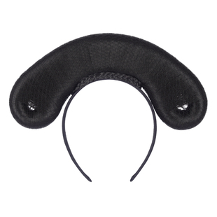 汉服儿童假发古风发包女童格格头饰旗头发箍清朝发髻盘发燕尾发型