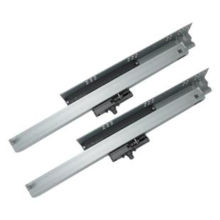 dtc东泰反弹托底轨三节全拉出按弹轨道隐藏式抽屉滑轨静音滑道