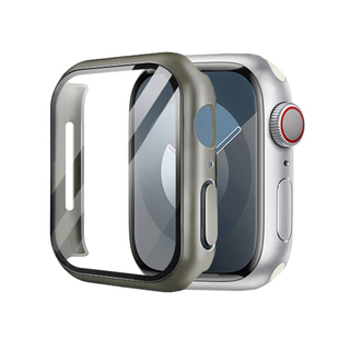 适用applewatchs11保护壳s10苹果手表壳iwatch10壳膜一体s9防爆钢化膜s8高清保护套s8防尘抗划痕s7全包se表套