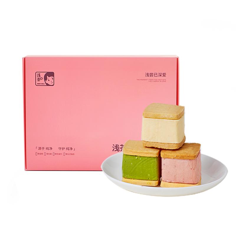 浅茶家原味曲奇抹茶奶酪饼干经典乳酪夹心网红同款下午茶零食甜品