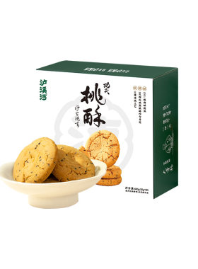 泸溪河桃酥饼干无糖桃酥礼盒南京特产中式糕点心美食休闲零食小吃