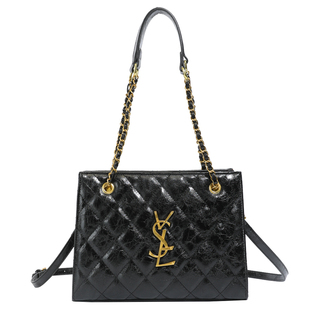 小香风菱格链条托特包高级感软皮大容量腋下包轻奢小众单肩斜挎包