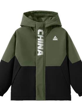 匹克男童棉服外套加厚防水