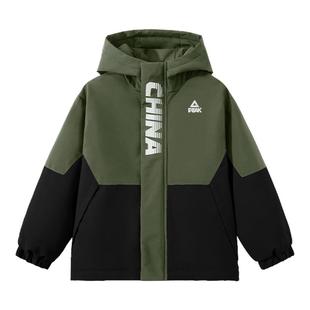 匹克童装男童棉服外套冬装儿童棉袄保暖青少年冲锋棉衣加厚防水冬