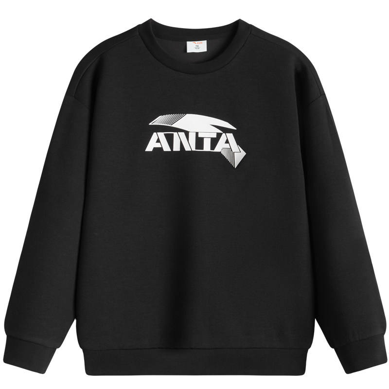 安踏儿童运动套装卫衣长裤女大童装套头衫2026春秋舒适休闲上衣