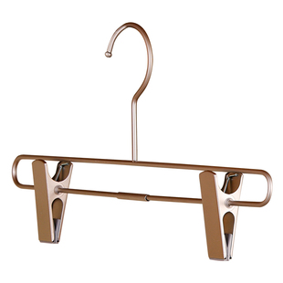 倍町裤架极简设计款家用不锈钢衣架防滑无痕晾晒带夹子可伸缩裤夹