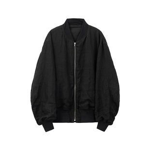 Sloow 100%Linen MA1 Bomber Jacket  亚麻飞行夹克  宽松 外套