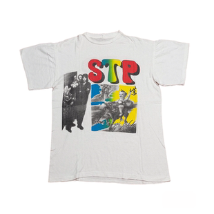 Stone Temple Pilots摇滚乐队chic嘻哈古着感美式纯棉圆领短袖T恤