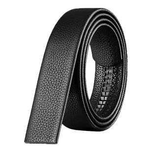 啄木鸟无头男士皮带不带头真皮商务自动扣腰带潮流牛皮中青年裤带