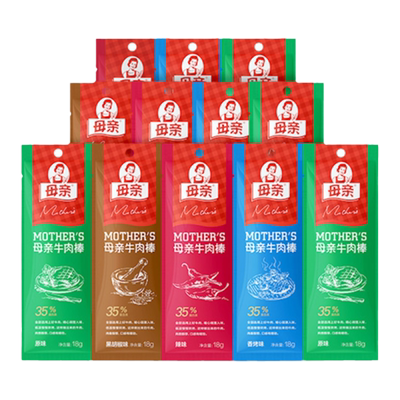 母亲牛肉干棒真牛肉鲜香有嚼劲