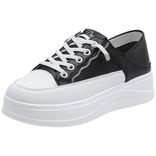 大东小白鞋女2025秋季新款女单鞋厚底鞋增高女生鞋子休闲板鞋女