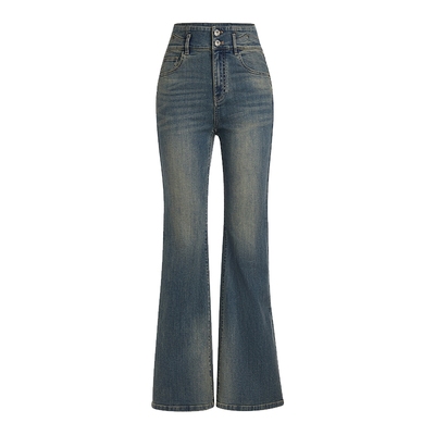 FIVEPLUS微喇牛仔长裤