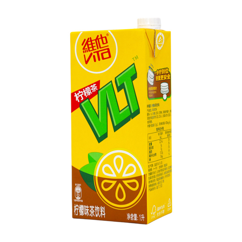 维他柠檬茶1L*10盒整箱柠檬味茶饮料真茶真柠檬批特价江浙沪皖