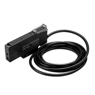 至璨工业级双数显光纤传感器NPN/PNP漫反射对射型M3/M4/M6放大器