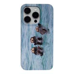 ins小众可爱海獭适用苹果17promax华为mate70Pro手机壳iPhone16新款小米15红米k80软壳OPPOReno13爆款菲林壳