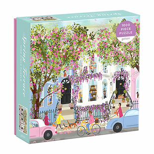 【美国进口】Galison春天的庭院拼图玩具成人版美国进口送女生节