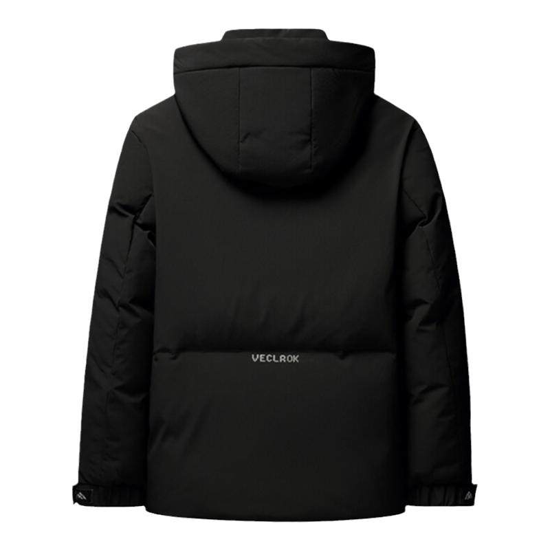 男士羽绒服2024冬季新款潮牌冬装90白鸭绒加厚保暖连帽工装外套男