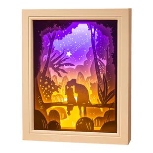 纸雕灯定制手工diy企业学校景区周年庆伴手礼节日创意立体小夜灯