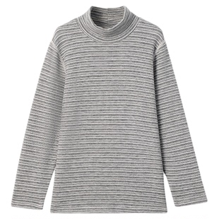 久岁伴秋衣男童打底衫儿童保暖上衣单件青少年高中生高领羊绒蚕丝