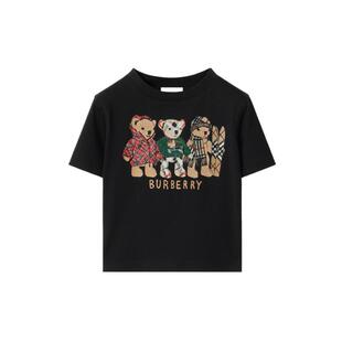 【新款】BURBERRY婴儿Thomas泰迪熊及朋友印花棉质T恤衫 81212011