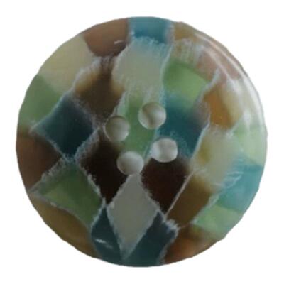 蒂凡尼马赛克绿褐台灯色纽扣