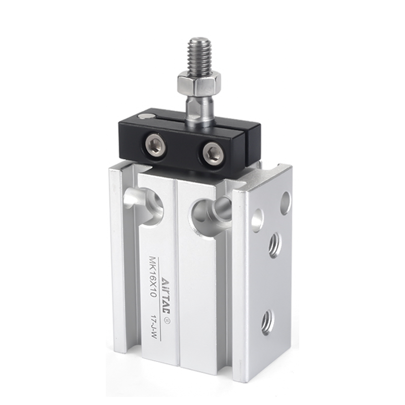 亚德客杆不回转自由安装气缸MK10/MK16/MK20/MK25/MK32X5X10X15-S