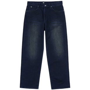 【张凌赫代言】Lee25秋冬新品EasyRider761宽松阔腿深蓝男牛仔裤