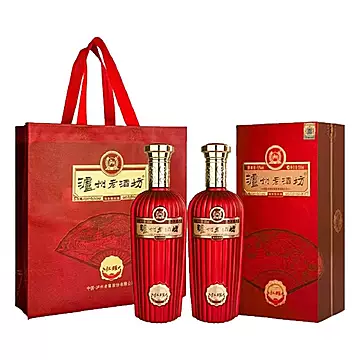 泸州老酒坊红耀52度500ml双瓶礼盒装