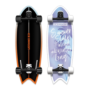 冰龙B1陆地冲浪板 新升级纯弹簧桥滑行稳 专业滑板免蹬路冲男女生